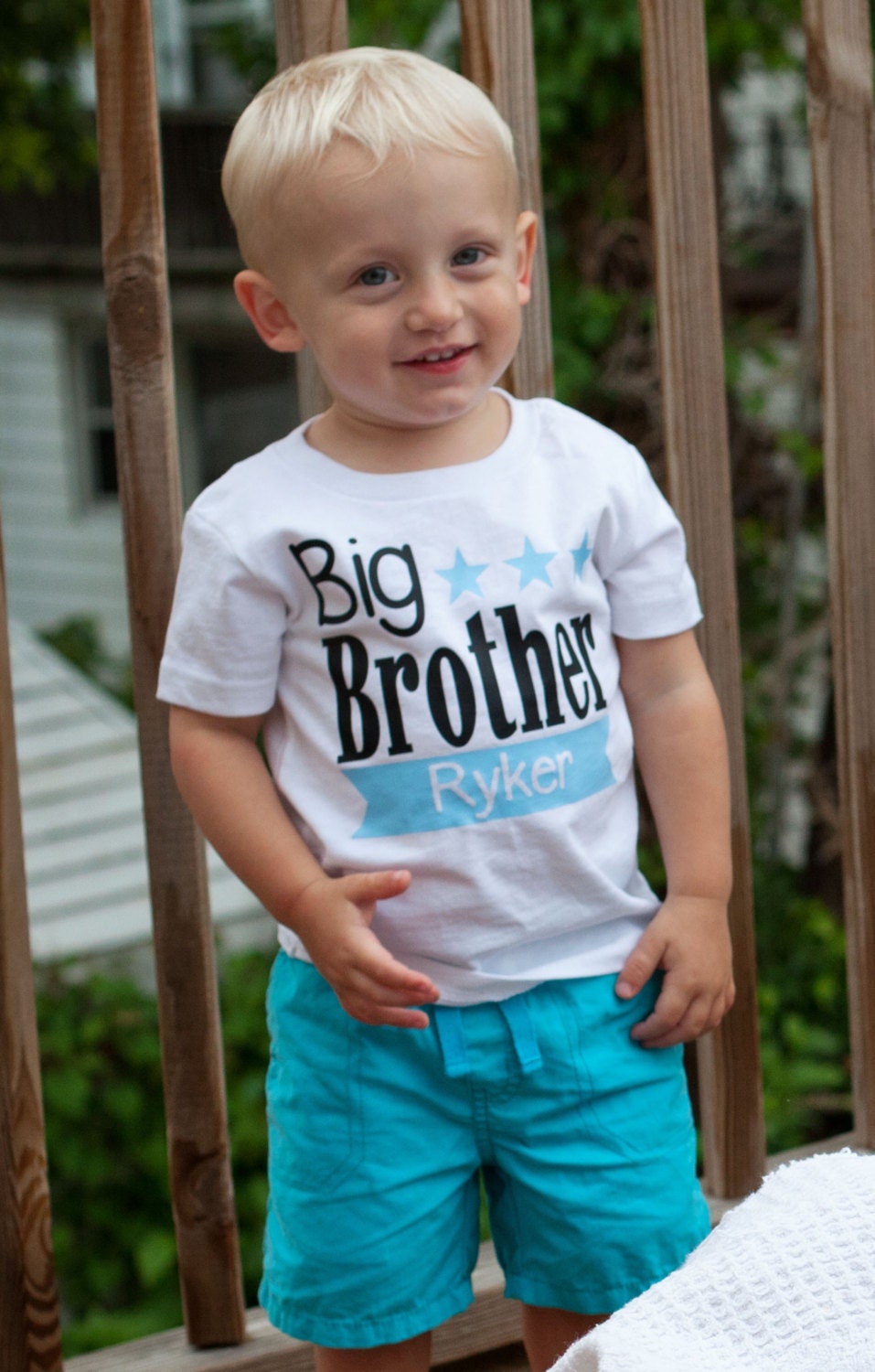 Little Brother Outfit: Personalized Baby Bodysuit, Sibling Shirt