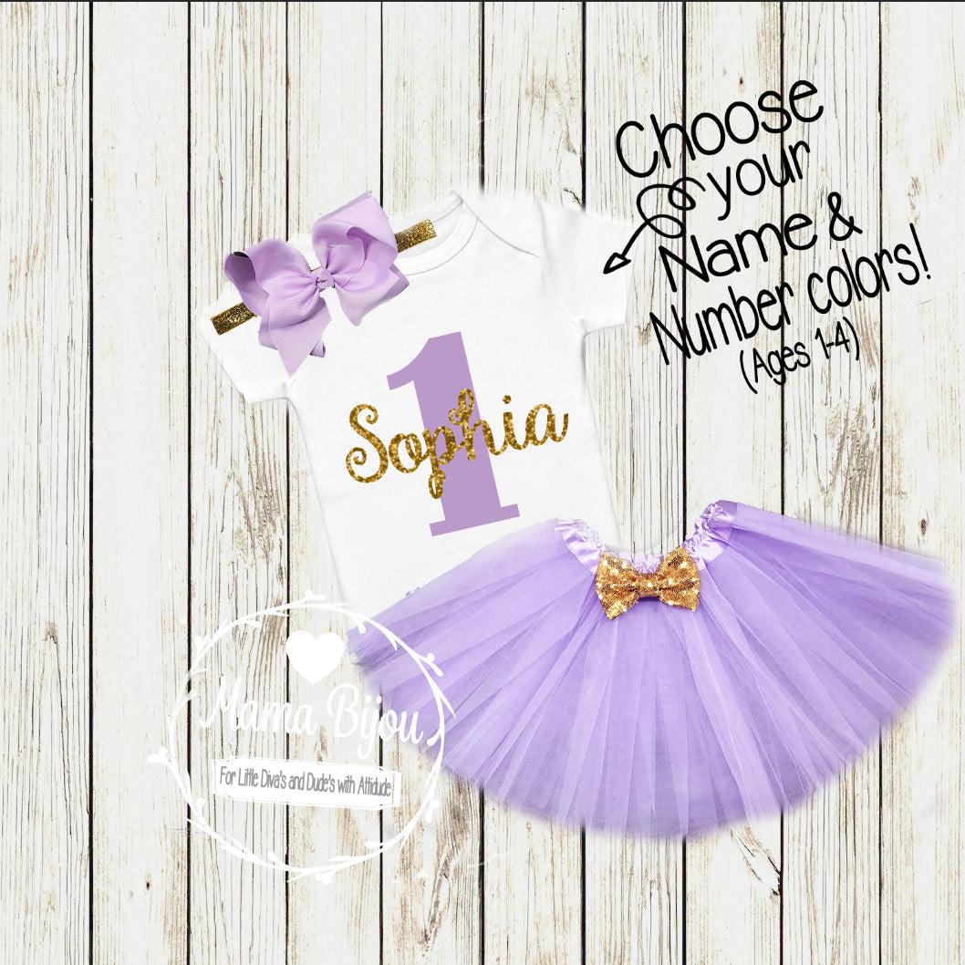 Personalized Birthday Girl Shirt: Custom Colors, 1st-4th Birthday