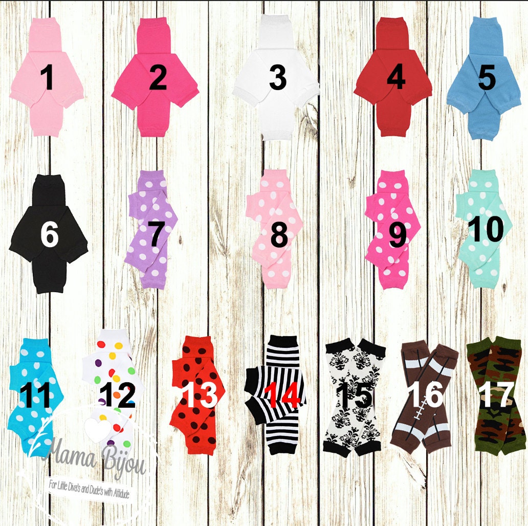 Glitter Heart Baby Leg Warmers: Custom Cotton Blend