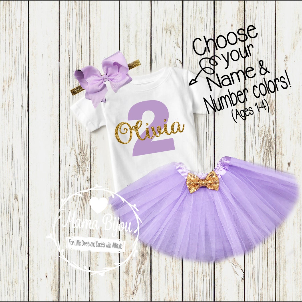 Personalized Birthday Girl Shirt: Custom Colors, 1st-4th Birthday