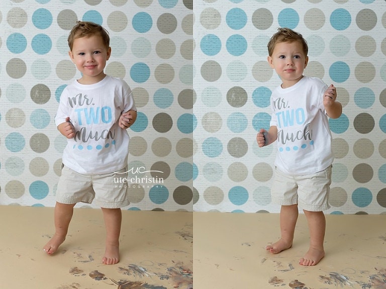 Mr. Two Much Birthday Shirt Boy - Second Birthday Outfit