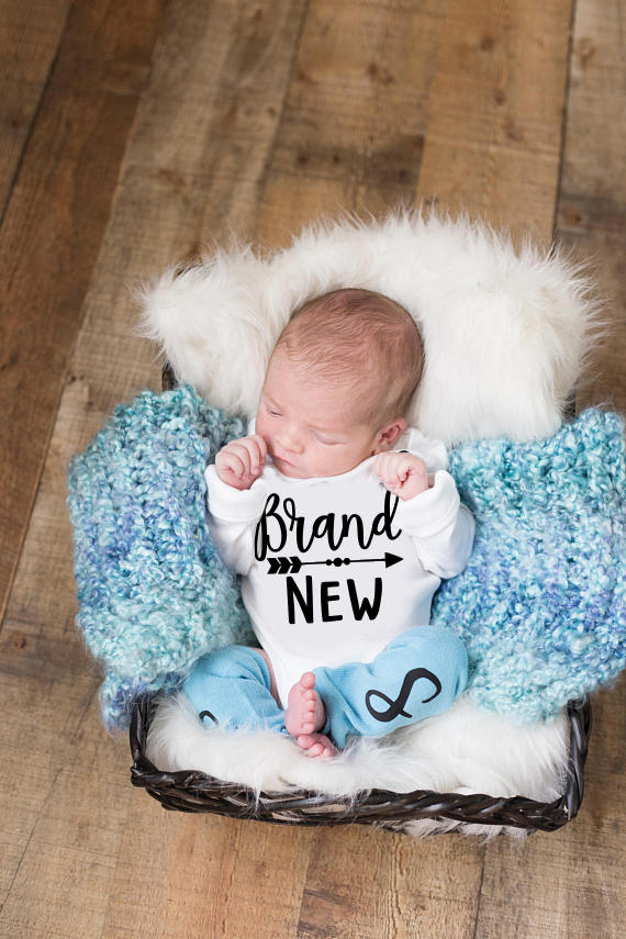 Newborn Boy Coming Home Outfit: Arrow Baby Clothes Set