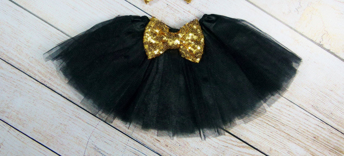 Baby Girl Outfit: "I Woke Up Like This" Bodysuit, Gold Sequin Headband & Leg Warmers