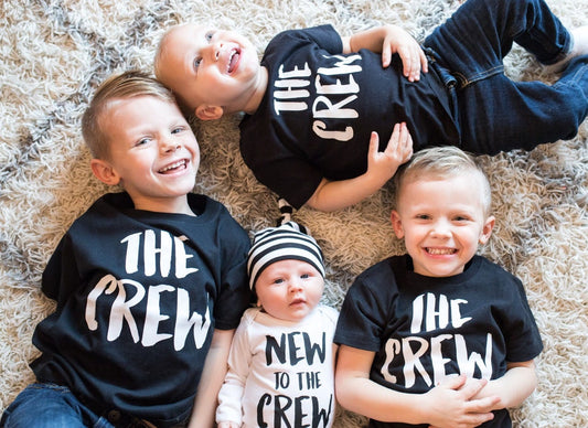 New Baby Announcement Shirts: Matching Family Tees
