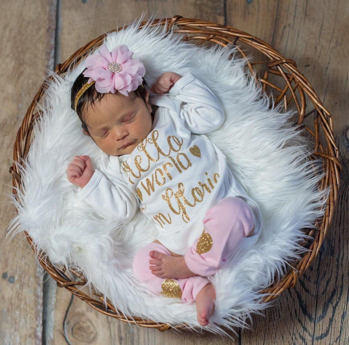 Newborn Girl Swaddle Blanket Headband Personalized Baby Blanket Receiving Blanket Floral Swaddling Blanket Boho Baby Shower Gift Girl Set