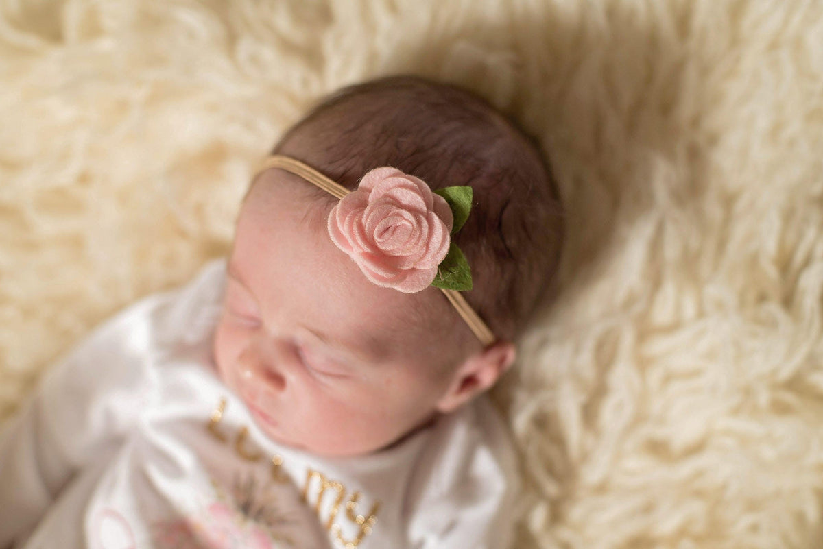 Boho Newborn Girl Outfit: Floral Bodysuit, Coming Home Outfit