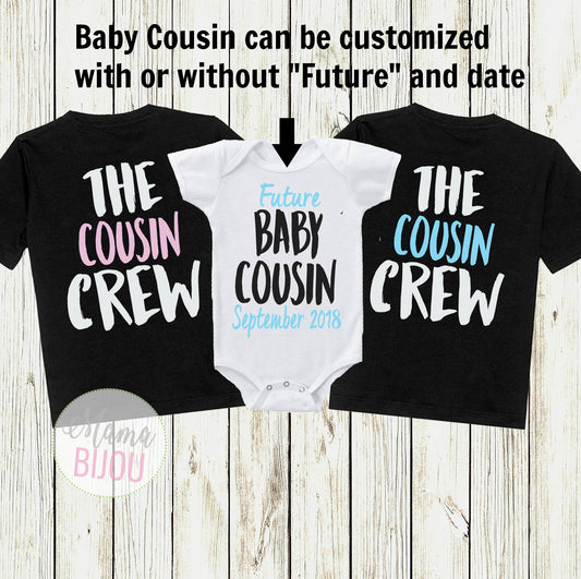 Cousin Crew Shirts: Baby Announcement Matching Family Shirts