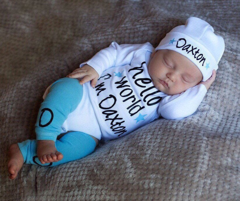 Twin Coming Home Outfits, Twin Newborn Boy Girl Personalized Baby Take Home Outfits, Twin Baby Clothes, Twin Baby Gift, Triplet Multiples