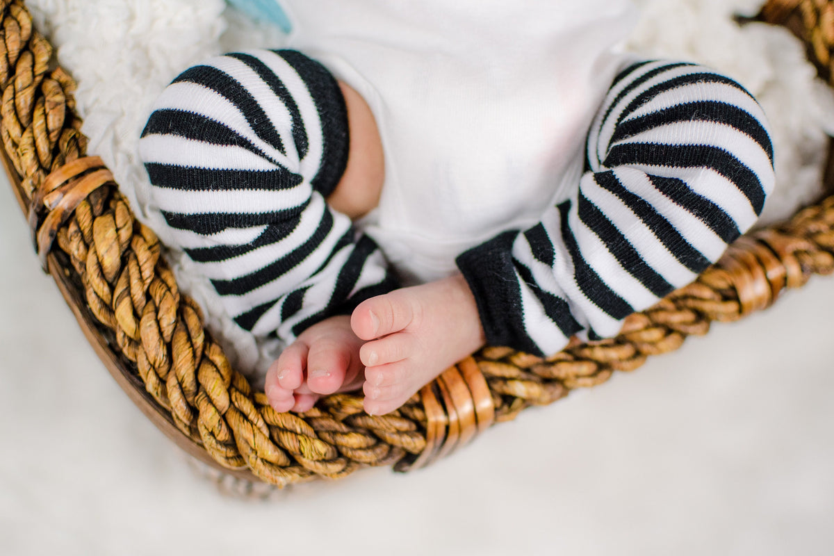 Gender Neutral Coming Home Outfit: Hello World Gown, Stripe Hat & Headband