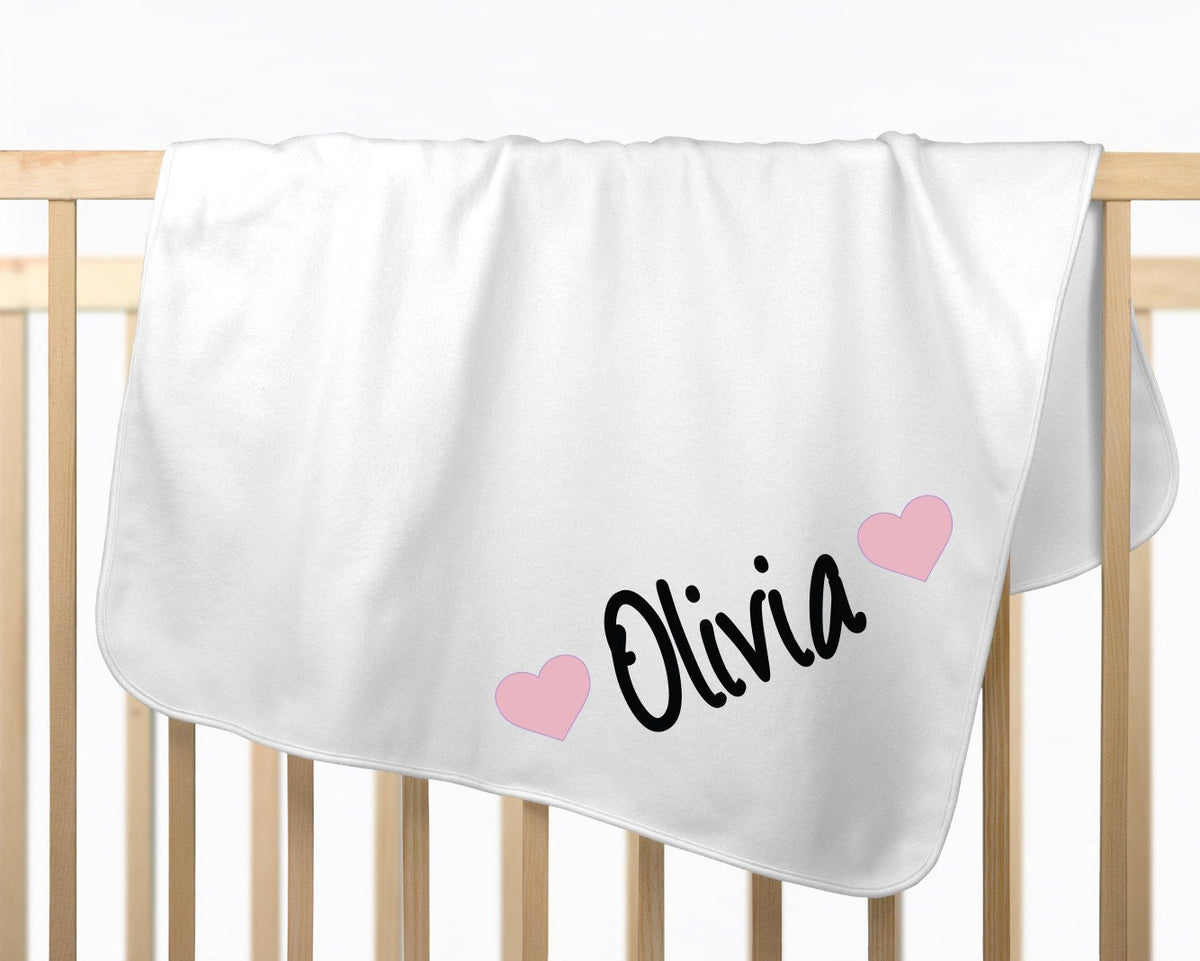 Personalized Baby Girl Coming Home Outfit: Hello World Bodysuit, Hat & Leg Warmers