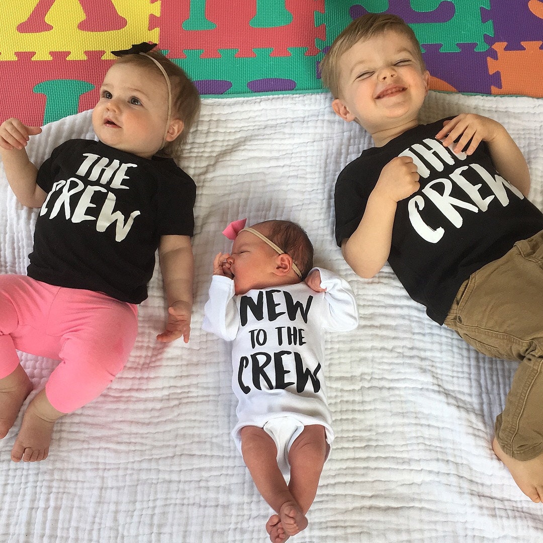 Sibling Announcement Shirt: "The Crew" Matching Family Tees