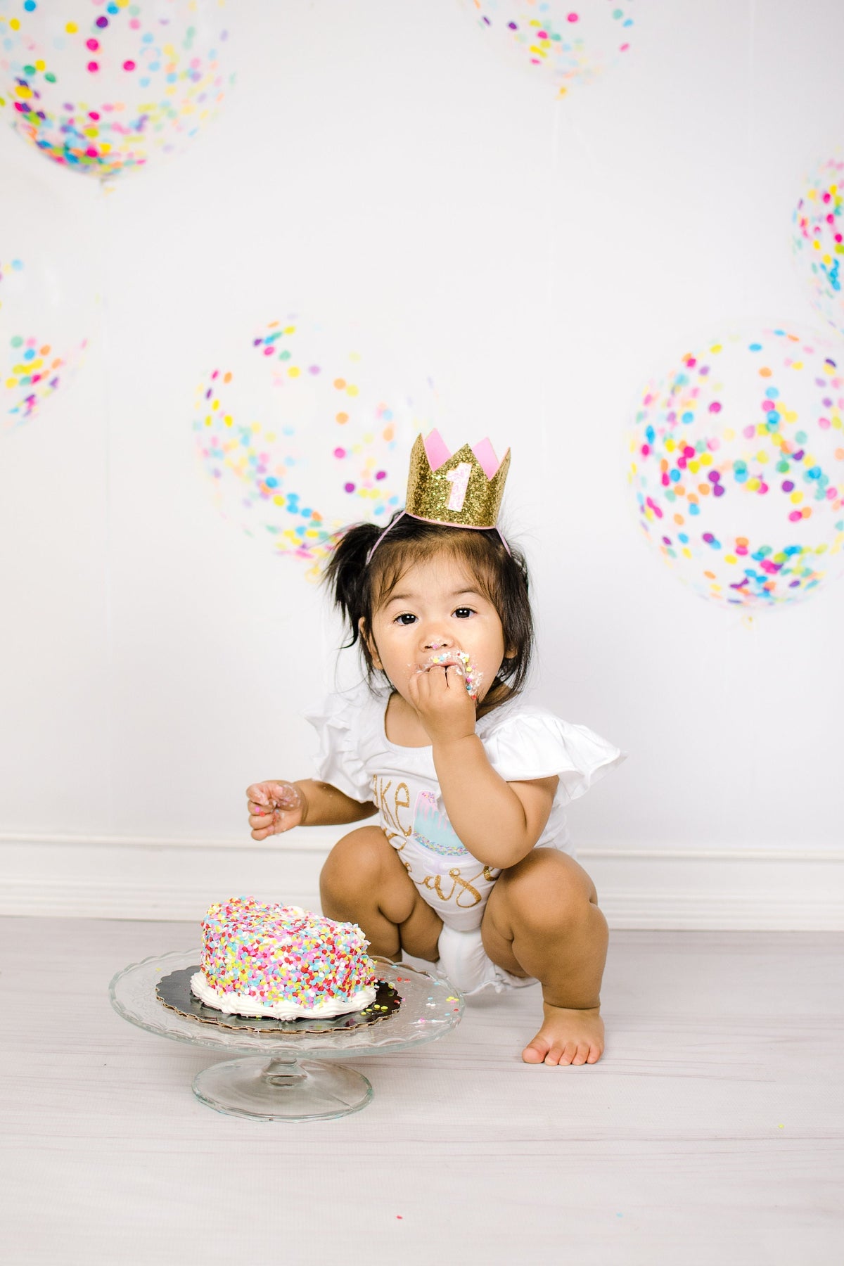 First Birthday Girl Outfit: Cake Smash "Cake Please" Bodysuit