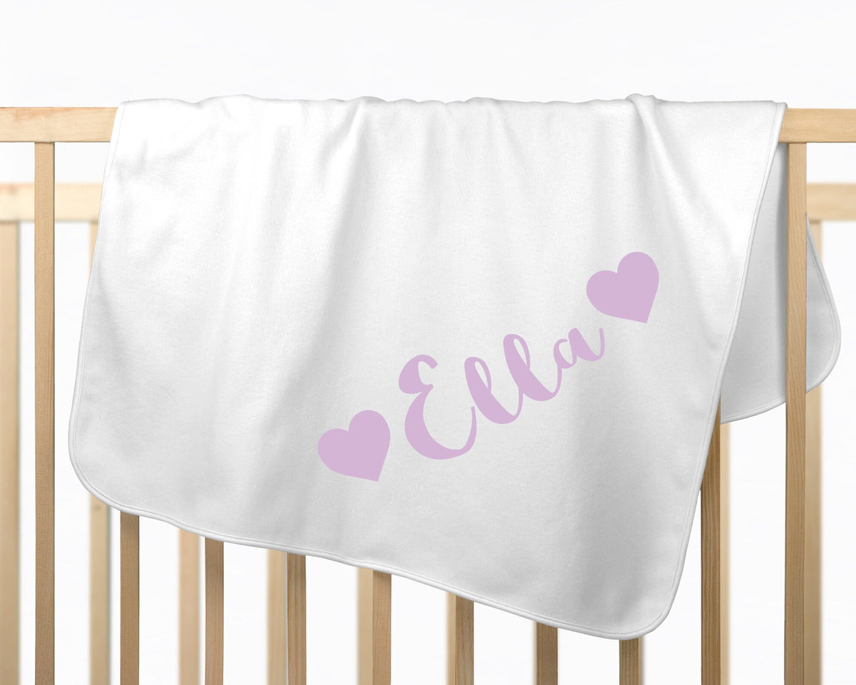 Newborn Girl Take Home Outfit: Lavender Polka Dot Leg Warmers, Headband