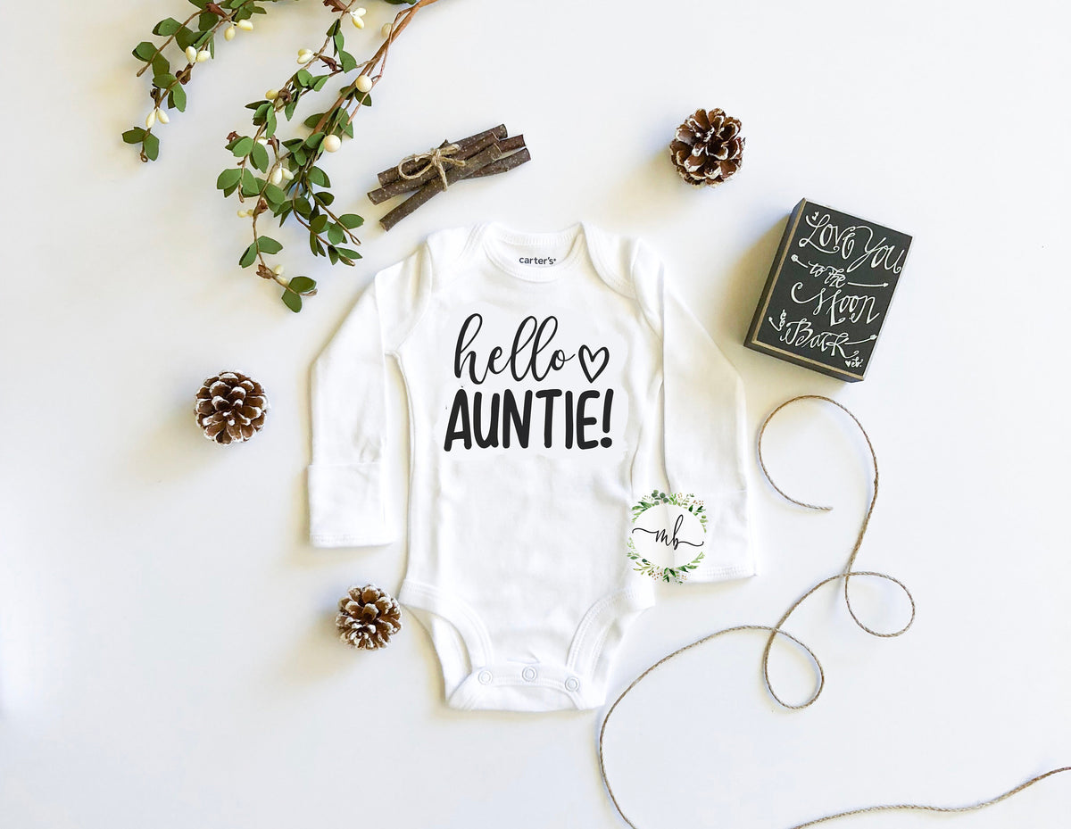 Pregnancy Announcement Gift Box: Auntie Reveal Bodysuit