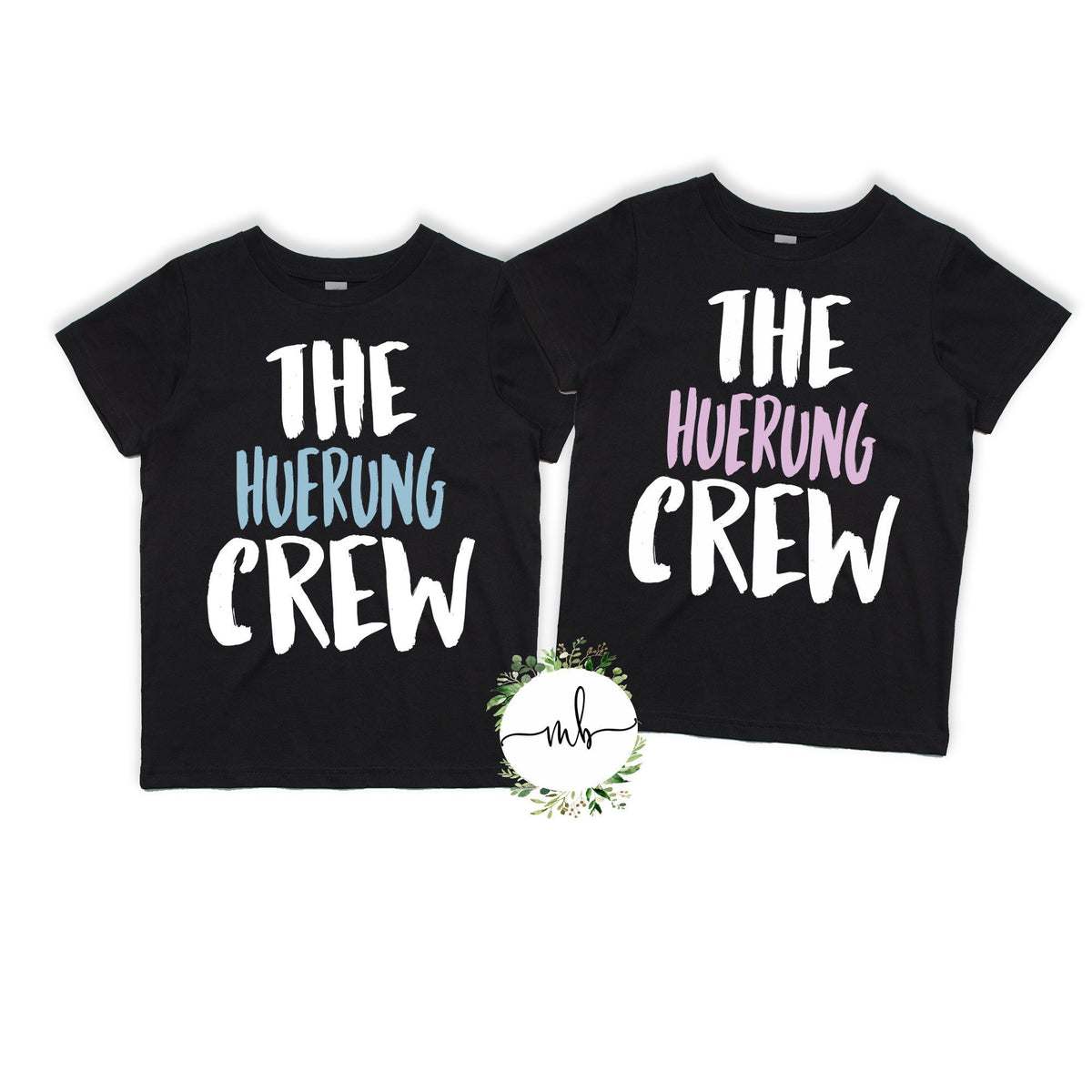 Personalized Sibling Shirt: 'The Crew' Matching Family Tees