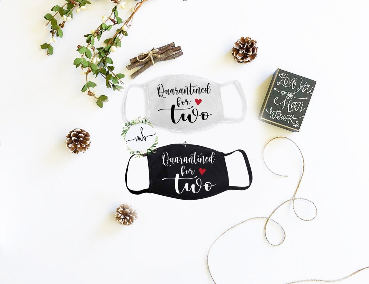 Quarantine Pregnancy Announcement Face Mask: Mom To Be Gift