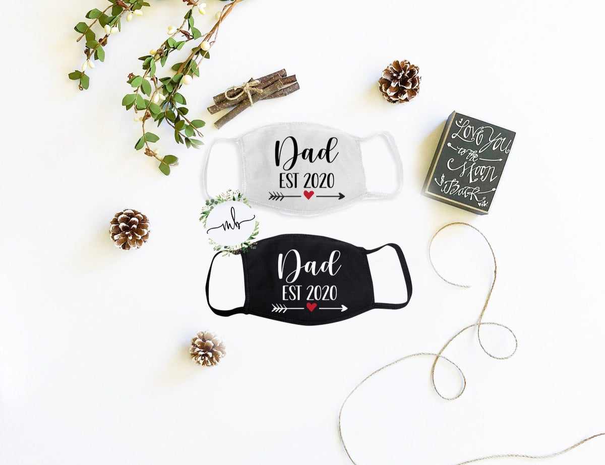 New Mom/Dad Face Mask: Established Announcement Gift