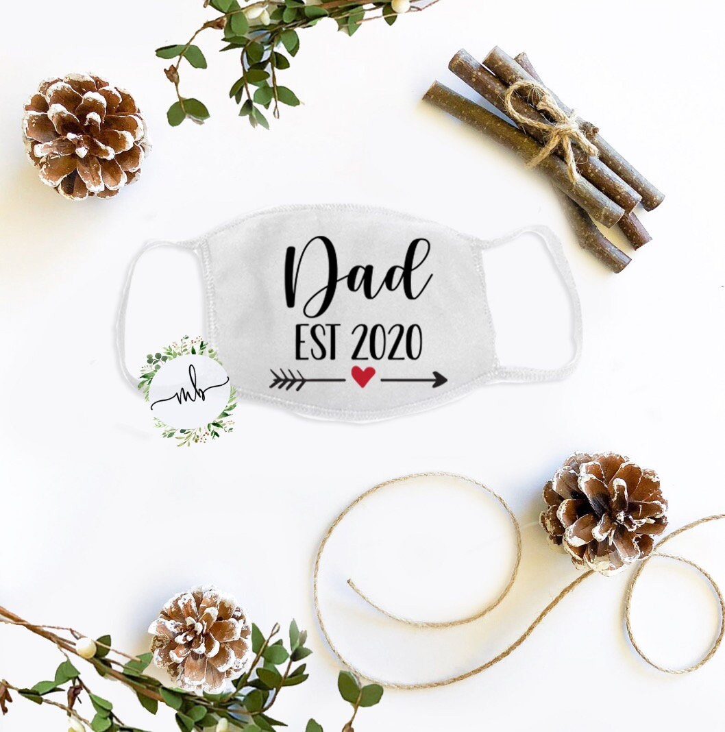 New Mom/Dad Face Mask: Established Announcement Gift
