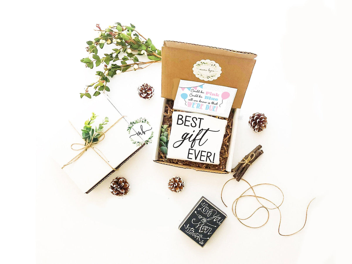 Pregnancy Announcement Gift Box: Baby Reveal Bodysuit