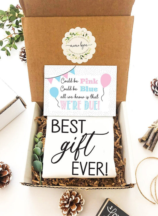 Pregnancy Announcement Gift Box: Baby Reveal Bodysuit