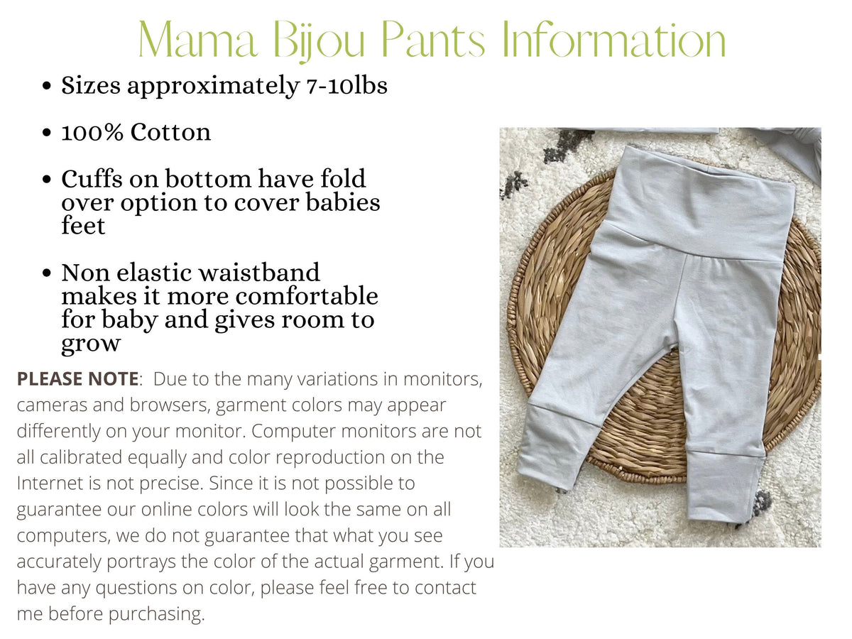 Personalized Newborn Take Home Outfit: Gender Neutral Bodysuit, Pants & Hat Set