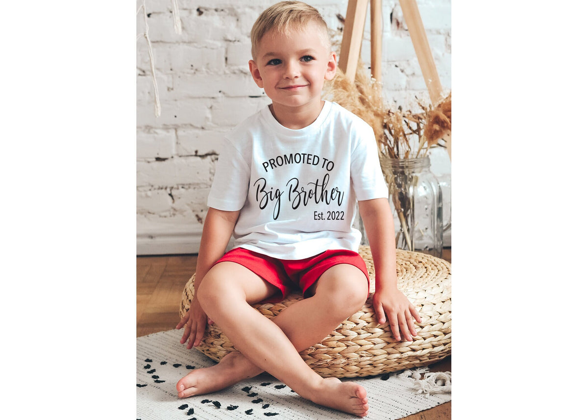 Promoted to Big Brother Shirt: New Baby Announcement Outfit