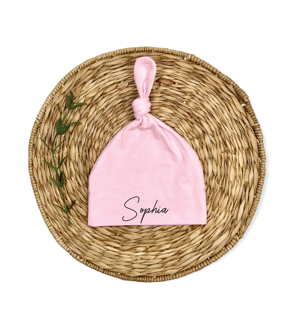 Personalized Newborn Girl Romper: Light Pink Cotton Coming Home Outfit