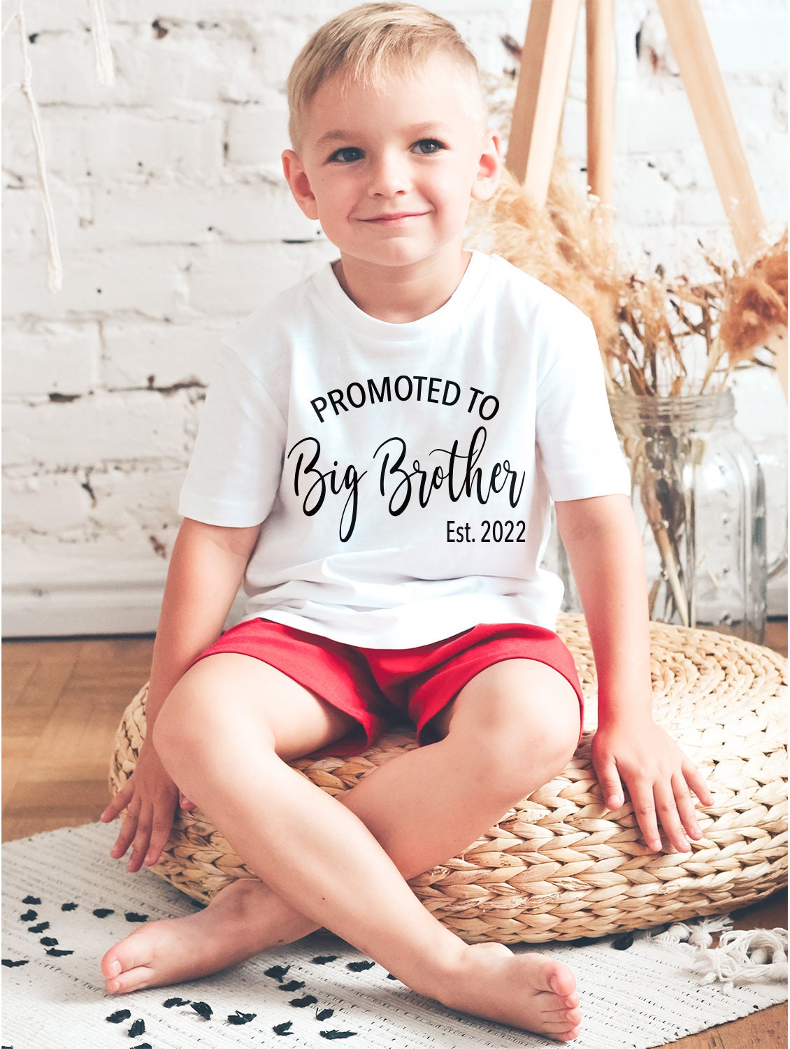 Little Brother Bodysuit: Newborn Outfit, Sibling Reveal Shirt