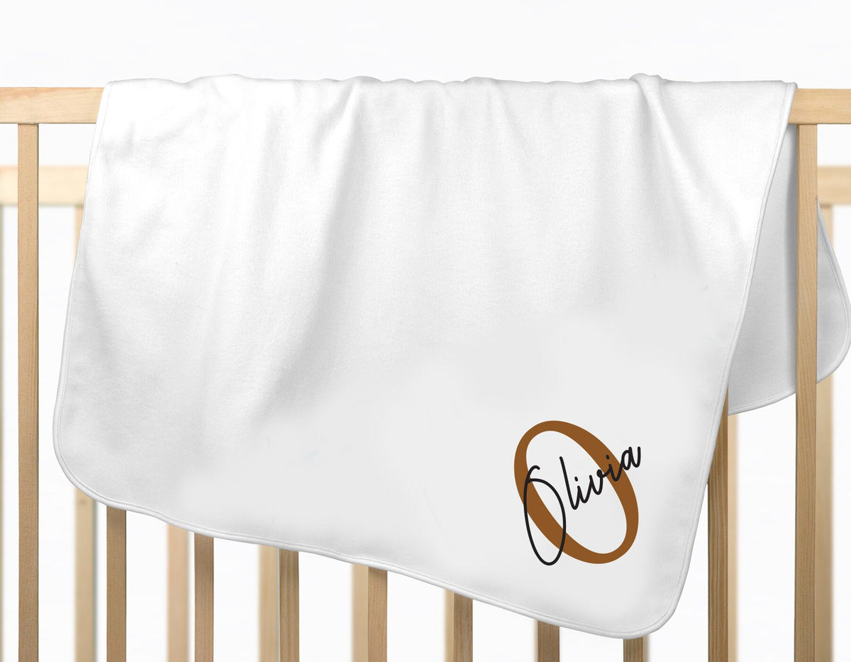 Personalized Newborn Romper: Rust Baby Girl Coming Home Outfit