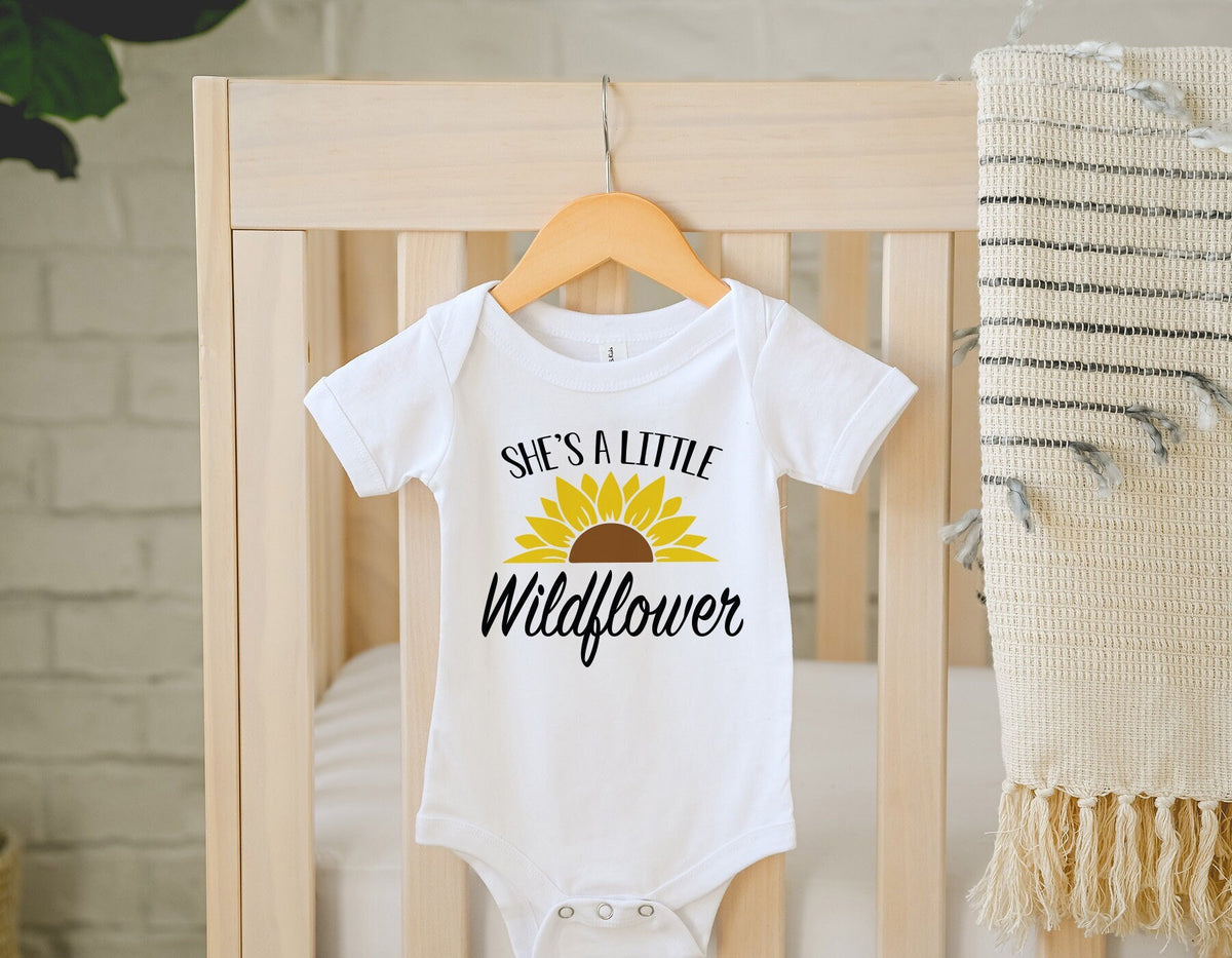 Wildflower Baby Bodysuit: Boho Baby Clothes