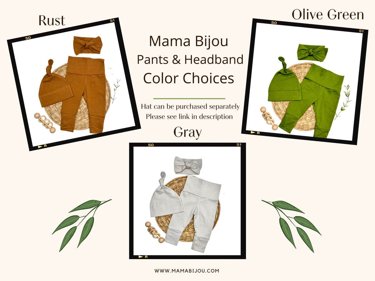 Personalized Newborn Girl Outfit: Little Sister Bodysuit, Pants & Headband