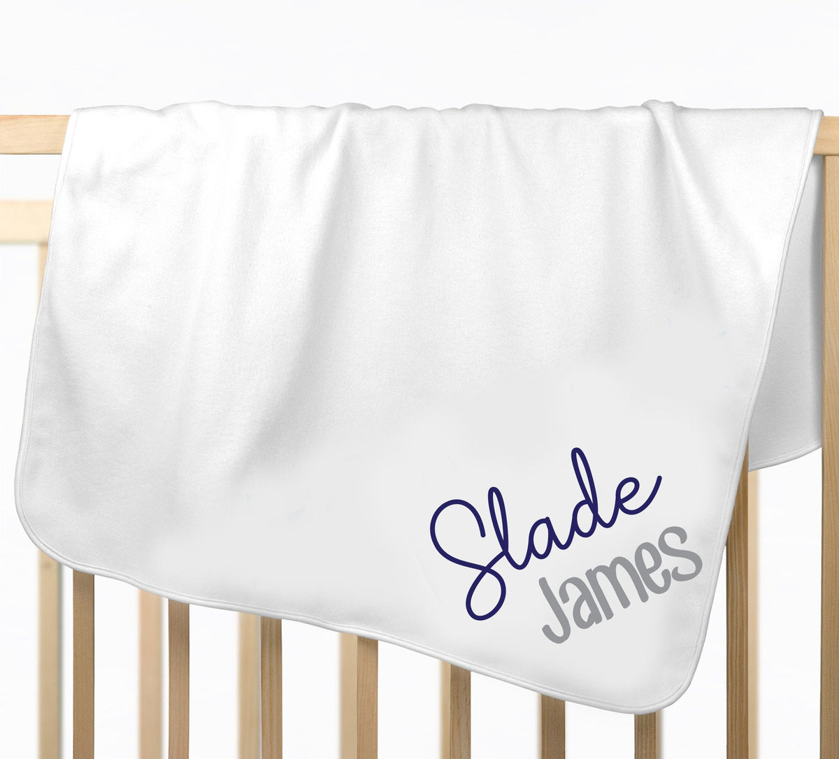 Personalized Newborn Boy Outfit: Navy Romper & Hat Set
