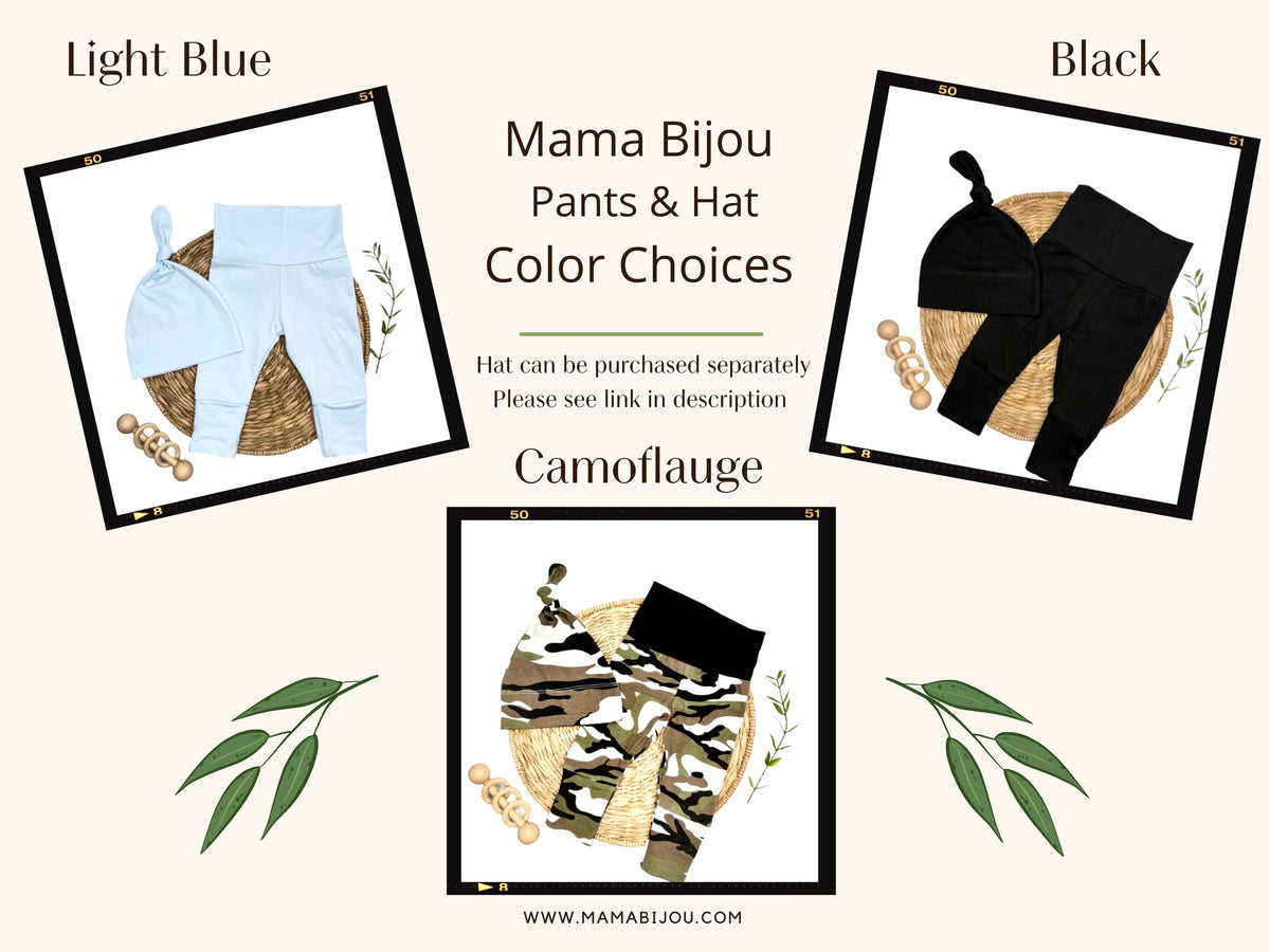 Personalized Newborn Coming Home Outfit: Bodysuit, Pants & Hat