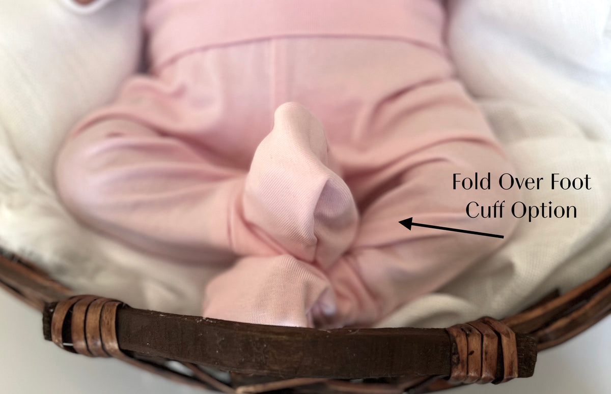 Light Pink Newborn Outfit: Cotton Pants, Knotted Hat & Headband