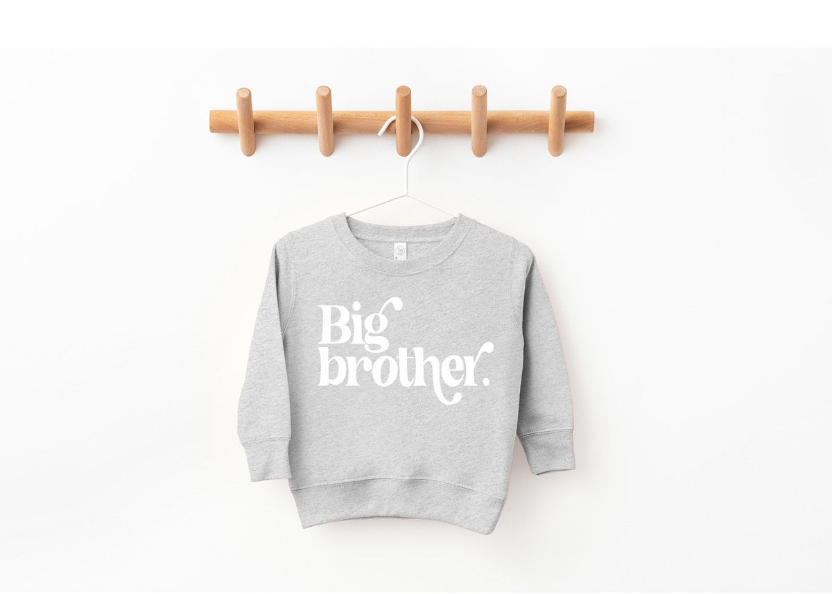 Retro Big Sister Toddler Sweatshirt - Pink Pregnancy Reveal Shirt