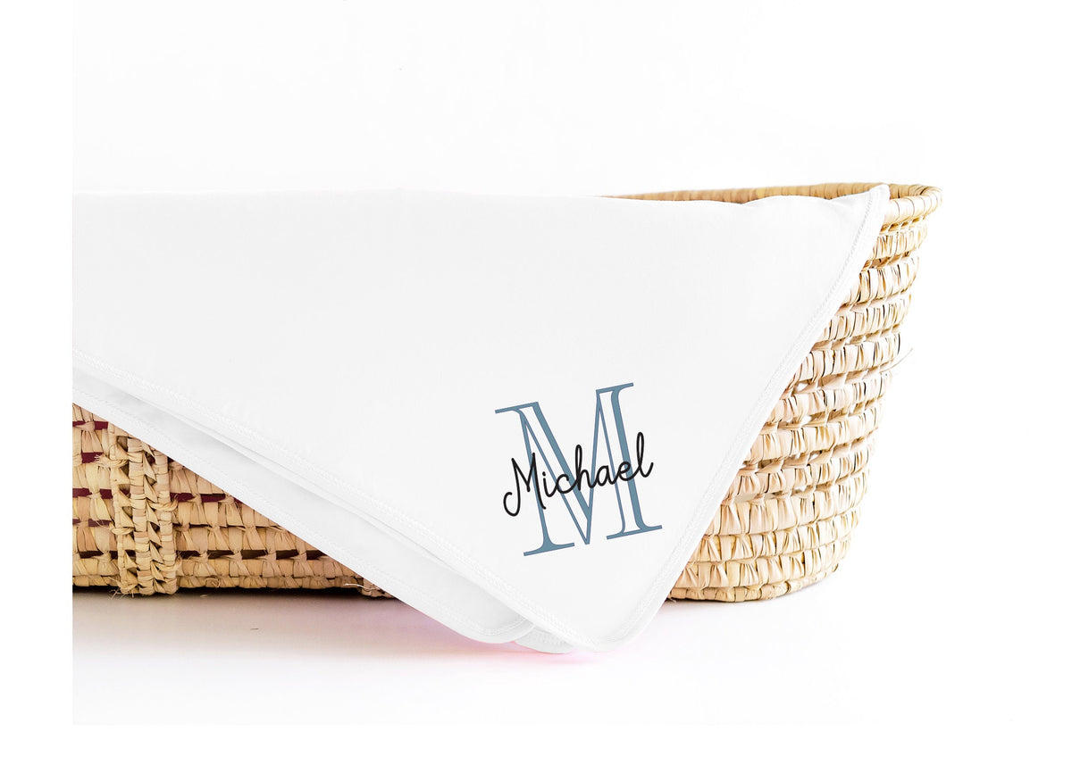Personalized Newborn Gown: Monogrammed Baby Boy Coming Home Outfit