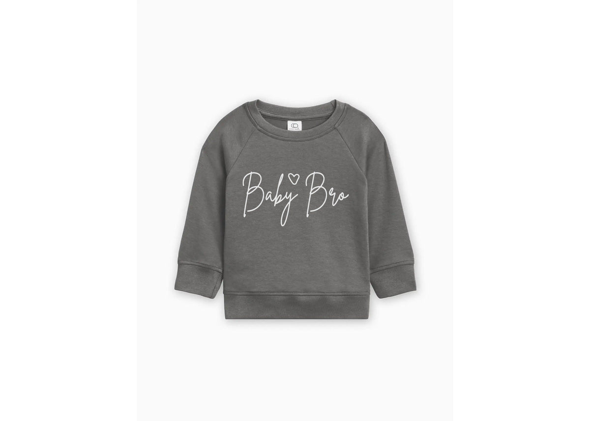 Big Sister Organic Cotton Sweatshirt: Rose Pink Sibling Shirt
