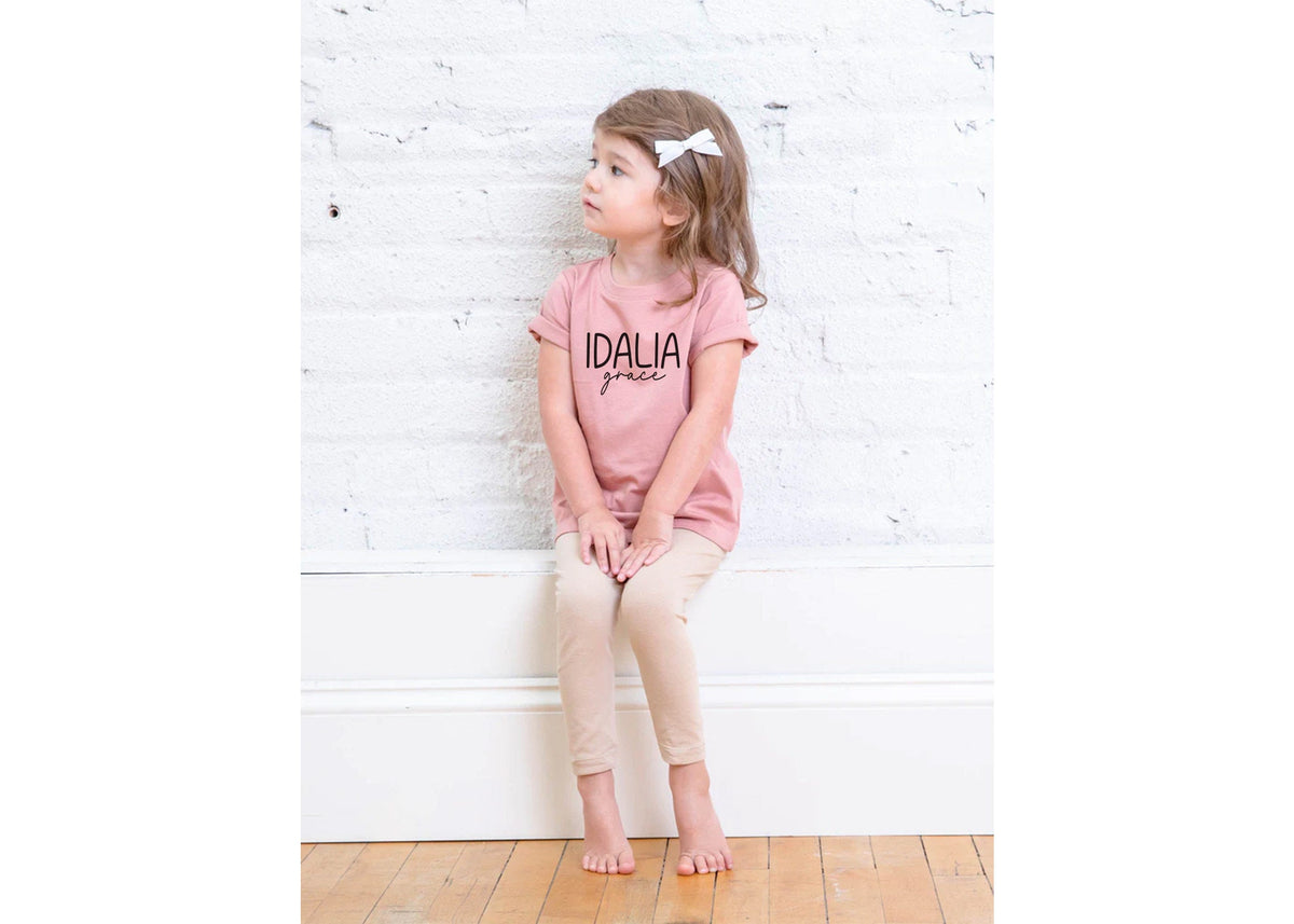 Personalized Organic Cotton Baby Pullover: Custom Name Lightweight Sweatshirt