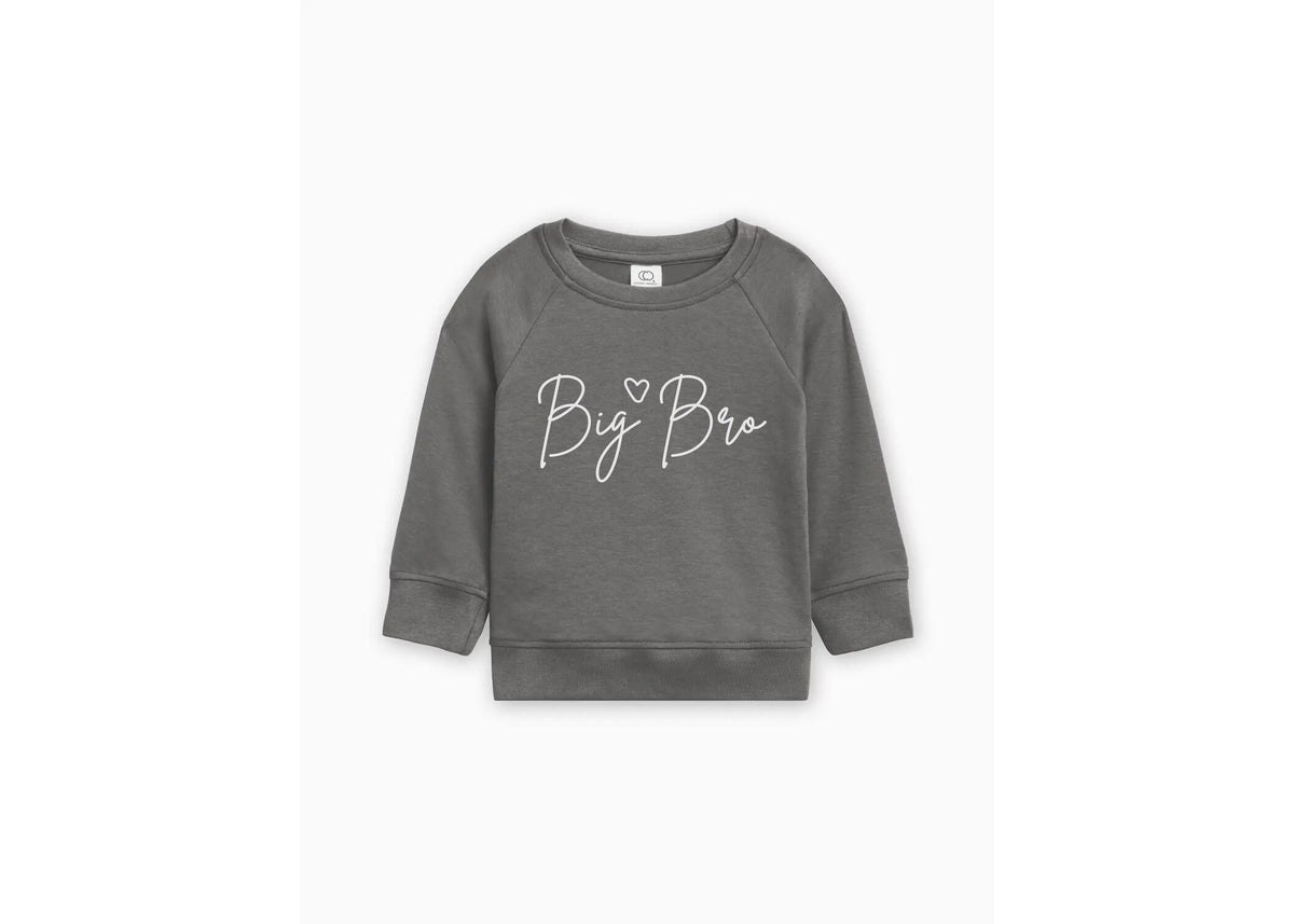 Big Sister Organic Cotton Sweatshirt: Rose Pink Sibling Shirt