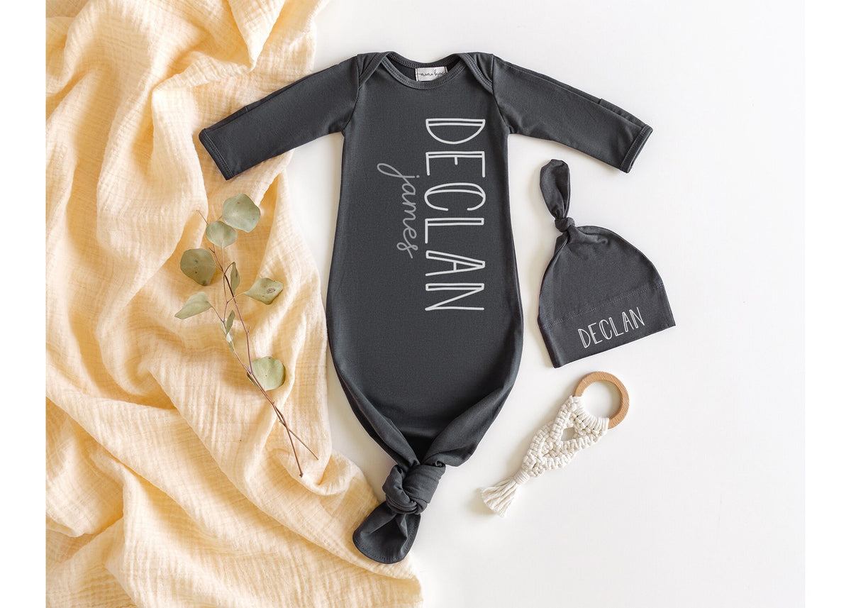 Personalized Organic Cotton Baby Pullover: Custom Name Lightweight Sweatshirt