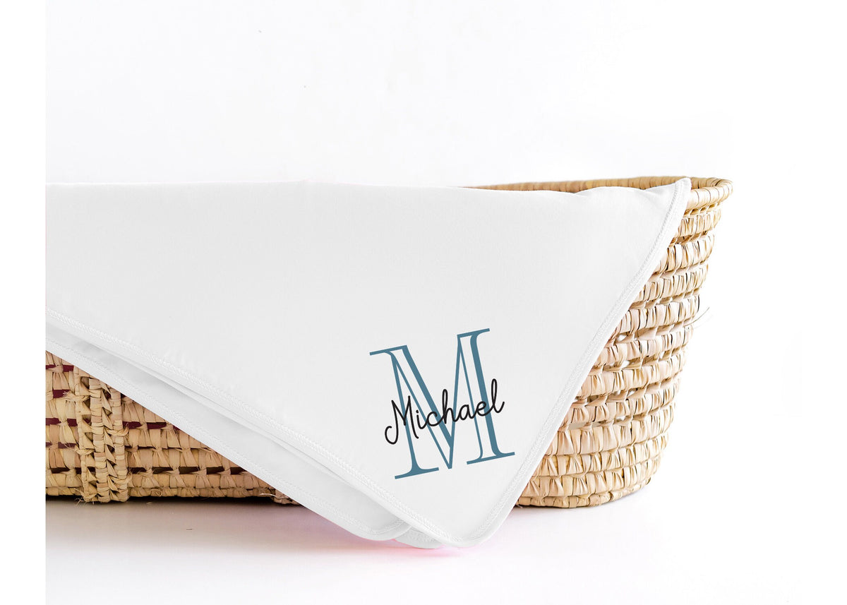 Monogrammed Newborn Outfit: Personalized Baby Bodysuit, Pants & Hat