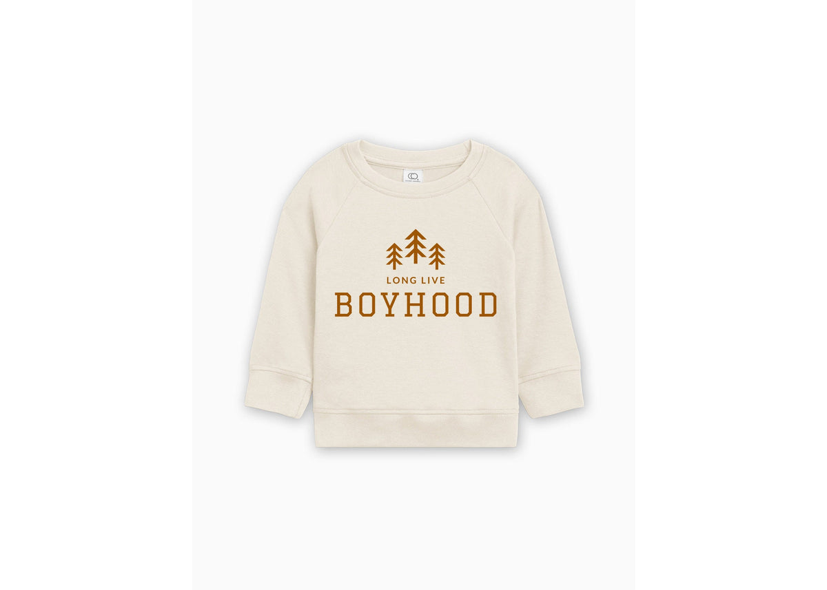 Long Live Boyhood Organic Cotton Lightweight Toddler Sweatshirt