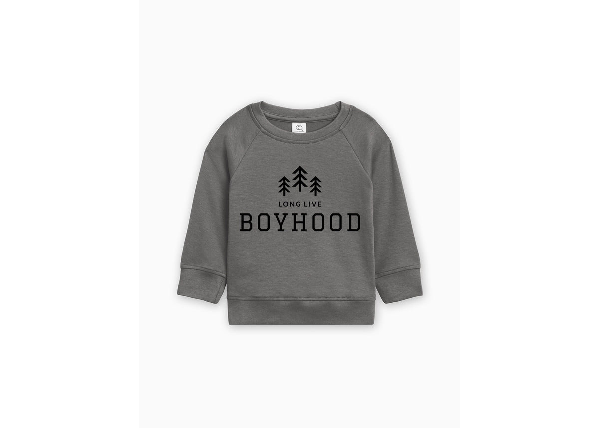 Long Live Boyhood Organic Cotton Lightweight Toddler Sweatshirt