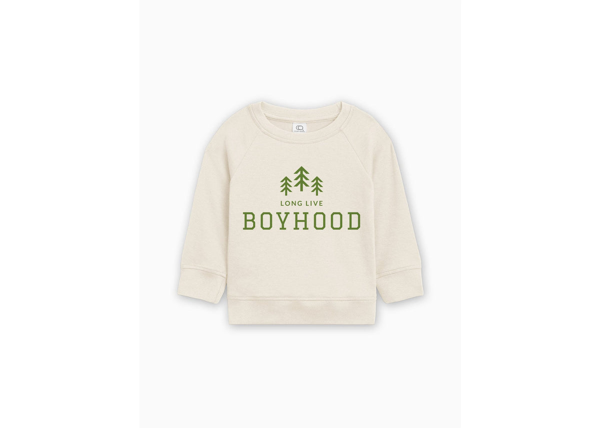 Long Live Boyhood Organic Cotton Lightweight Toddler Sweatshirt