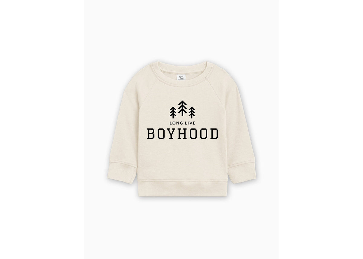 Long Live Boyhood Organic Cotton Lightweight Toddler Sweatshirt