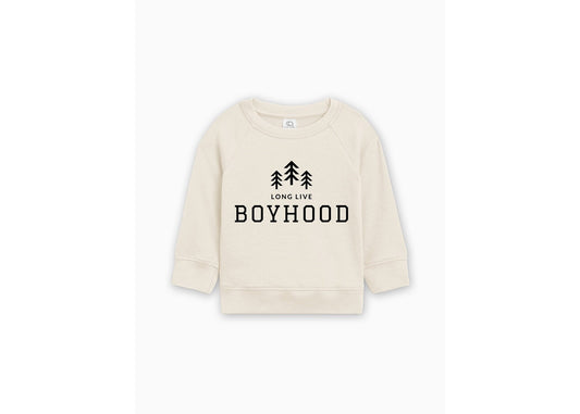 Long Live Boyhood Organic Cotton Lightweight Toddler Sweatshirt