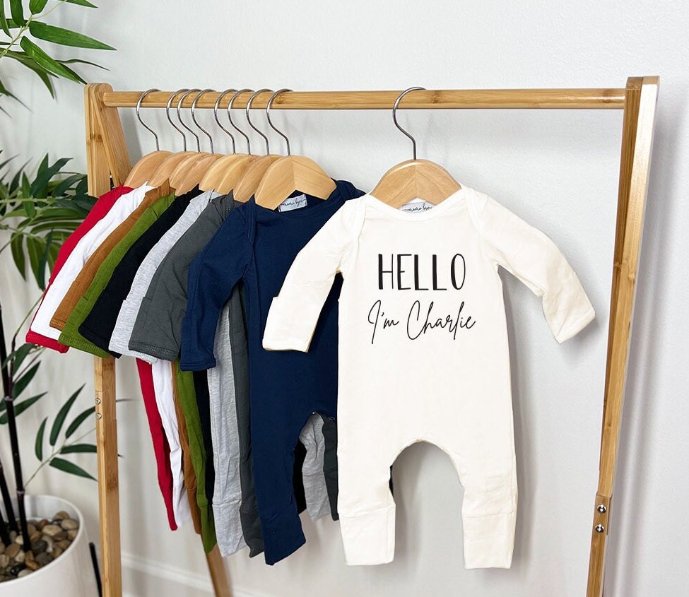 Personalized Newborn Romper Set: Cotton Baby Coming Home Outfit
