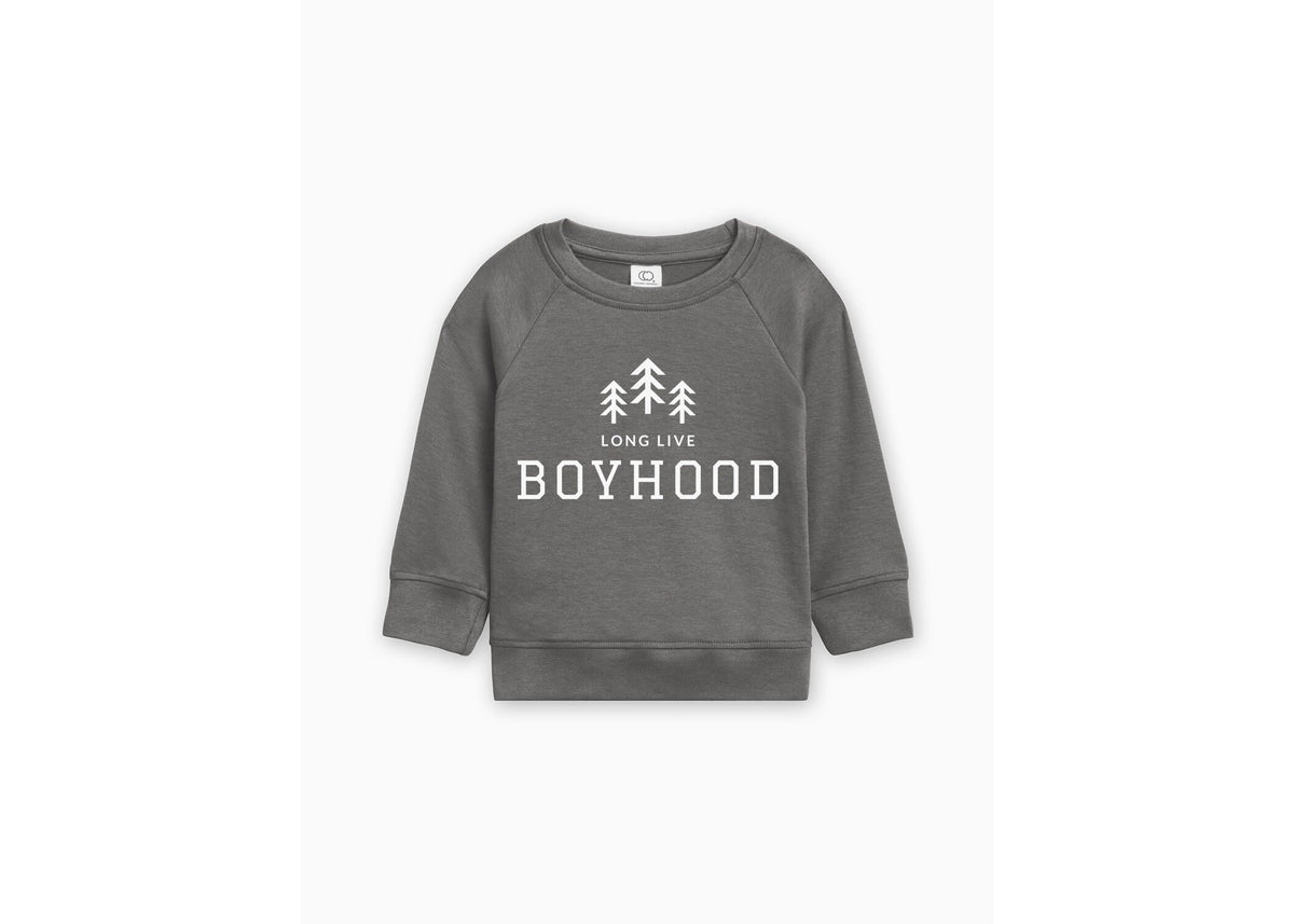 Long Live Boyhood Organic Cotton Lightweight Toddler Sweatshirt