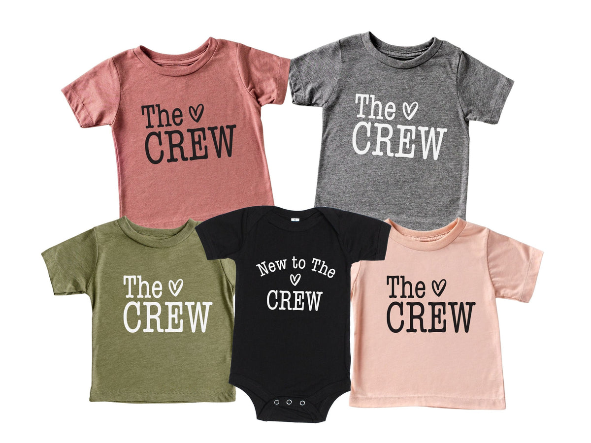 Personalized Newborn Romper Set: "New to the Crew" Cream Cotton Outfit