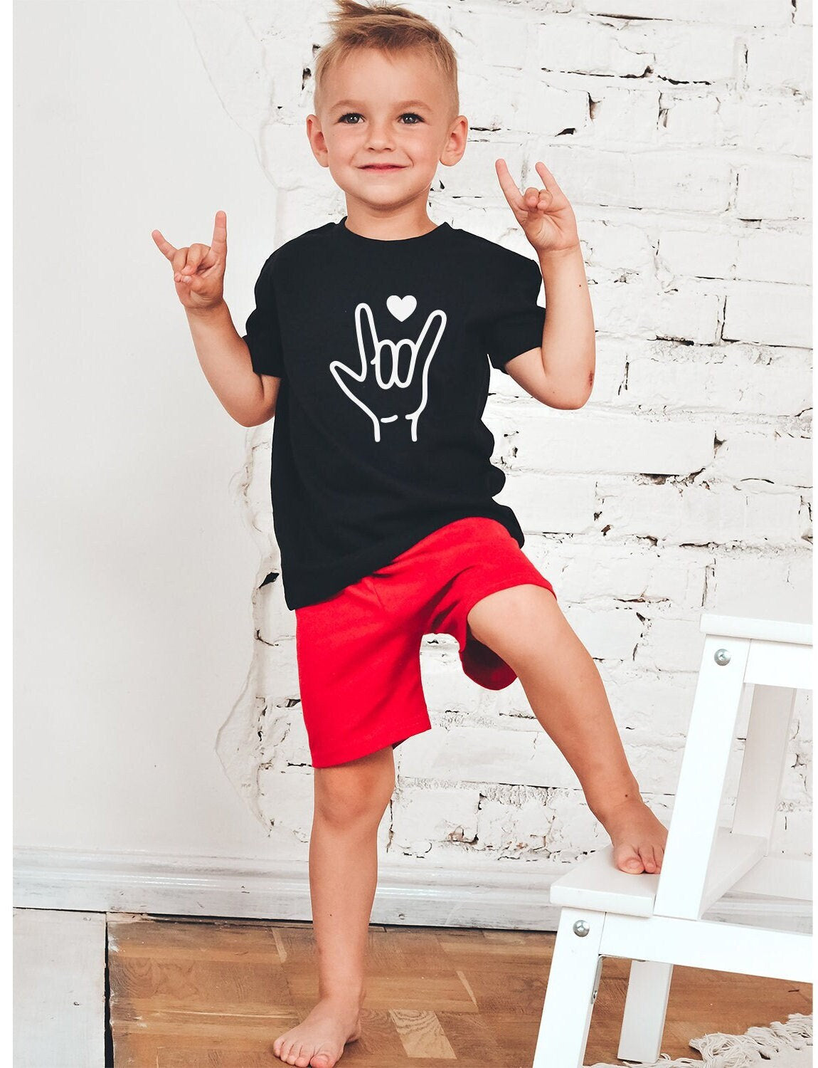 I Love You ASL Shirt: Baby, Toddler, Youth Sign Language Tee